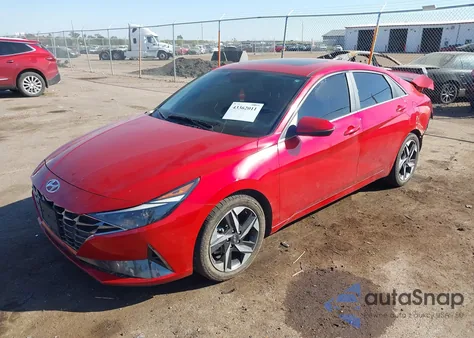 2021 Hyundai Elantra Sel z USA, uszkodzony, nr VIN 5NPLN4AG1MH040985